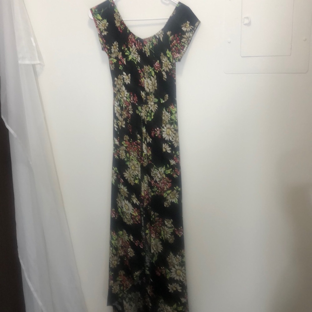 Biubiu long floral romper dress size medium